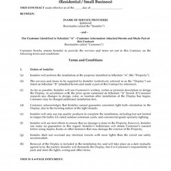 Snow Removal Contract Templates Template Contracts Fearsome Picture