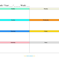 Free Printable Weekly Schedule Template Word Planner