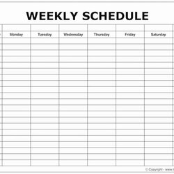 Sublime Printable Weekly Schedule Is Shown In Black And White With The Words Template Maker Online Sunday