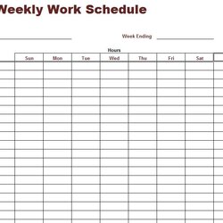 Admirable Pin Employee Weekly Work Schedule Template On Daily Printable Templates Blank Monthly Cleaning Week