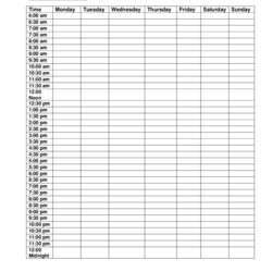Weekly Schedule Template Edit Fill Sign Online Printable Planner