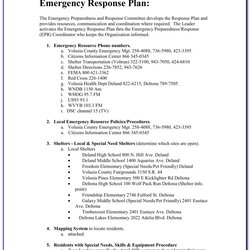 The Highest Quality Emergency Management Plan Template For Schools