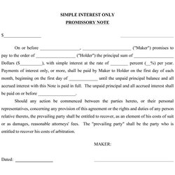 Free Promissory Note Templates Forms Word Template