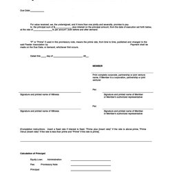 Outstanding Free Promissory Note Templates Forms Word