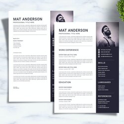 Outstanding Best Resume Templates With Modern Designs Theme Junkie Minimal Template