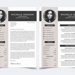 Tremendous Resume Template For By Design Studio Cart Templates