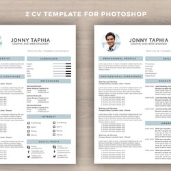 Resume Template For Templates Design Bundles Follow Designer Cart