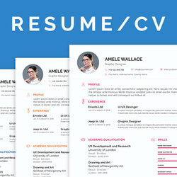 Cool Free Simple Resume Template In Format Good