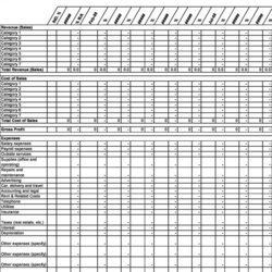 Sublime Profit And Loss Statement Templates Forms Excel Printable