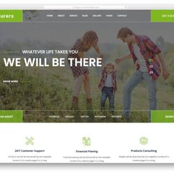 Eminent Best Insurance Agent Website Templates Insurers