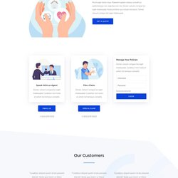 Very Good Insurance Agency Landing Page Elegant Themes Website Design Layout Inspiration Choose Board Pack