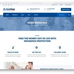 Peerless Best Insurance Agent Website Templates