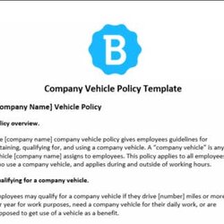 Company Vehicle Policy Crop