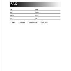 Fantastic Free Fax Cover Sheet Template Word