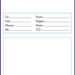 Terrific Sample Fax Cover Sheet Template With Free Examples Word