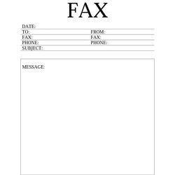 Very Good Fax Cover Sheet Template