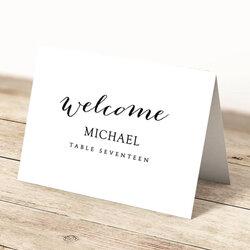 Eminent Table Cards Template Throughout Name Card Co