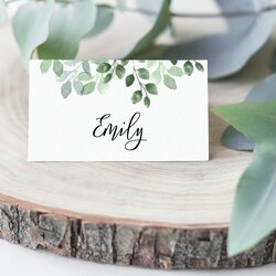 Wedding Place Cards Name Editable Template Canada