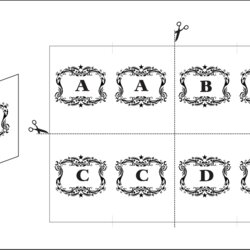 Champion Non Wedding Table Name Card Template Instruction