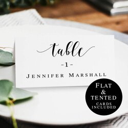 Wedding Name Cards Template Rustic Table Card Seating Place Printable