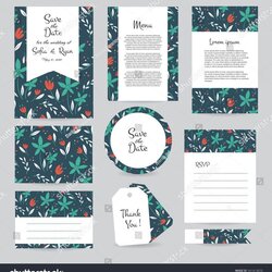 Fine Table Name Cards Template Free Unique Vector Gentle Wedding