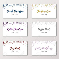 Table Cards Template In Name Card Co