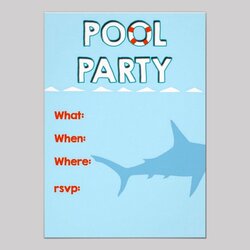 Out Of This World Pin On Holidays Events That Love Pool Party Invitation Template Boy Invitations Printable