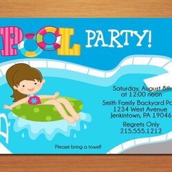 Fine Cool The Pool Party Invitation Template Check More At Swim