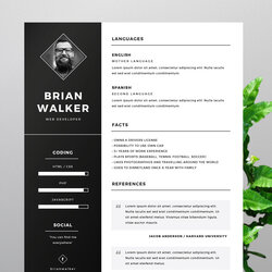 Exceptional Free Resume Template For Word Illustrator On Adobe Microsoft Templates