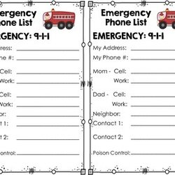 Superlative Emergency Phone List Original