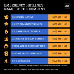Matchless Online Emergency Template Free Print