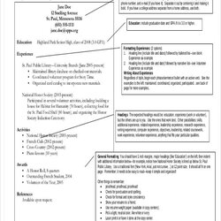 Spiffing Teenage Resume Templates Doc Template Format Mass