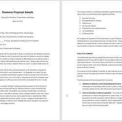 Swell Free Business Proposal Templates Word For Download Template