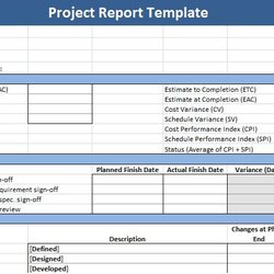 High Quality Project Management Status Report Template Templates Excel Progress Sample Value Dashboard