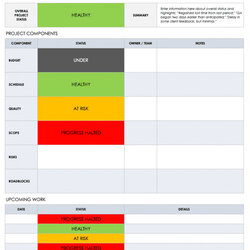 Superb Monthly Project Status Report Template Doc Example