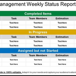 Smashing The Ultimate Collection Of Amazing Status Images Over Project Management Weekly Report Template
