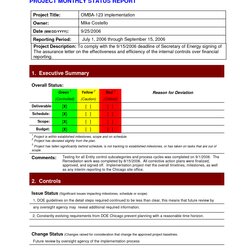 Champion Project Report Template Doc Printable Schedule Status Management Templates Progress Excel Energy