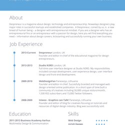 Superior Free Resume Template Designs In Ms Word Templates Sample Printable Format Minimal Current Samples