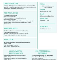Tremendous Simple And Basic Resume Templates For All Graduate Fresh