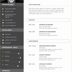 Supreme Attractive Resume Templates Free Download Of Clean Template