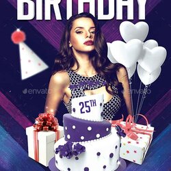 Fantastic Best Of Birthday Flyer Templates Free And Premium Collection Template Party