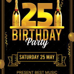 Birthday Party Flyer Templates Free Premium