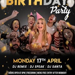 Out Of This World Birthday Party Flyer Free Scaled