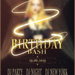 Exceptional Birthday Party Flyer Template Free Templates Resume Examples Admin