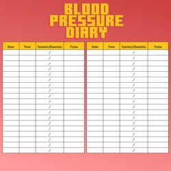 High Quality Best Sugar Blood Pressure Log Printable For Free At Template