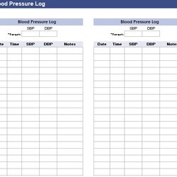 Splendid Free Blood Pressure Log Templates Excel Word Best Collections Kb Simple Template