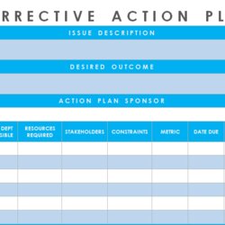 Great Get Best Employee Corrective Action Plan Template Excel Templates Management Microsoft Project Tracking