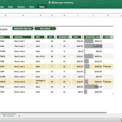 Perfect Warehouse Inventory Management Excel Template