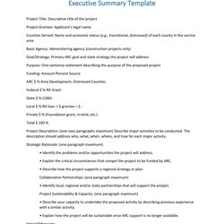 Exceptional Perfect Executive Summary Examples Templates Template High Sample