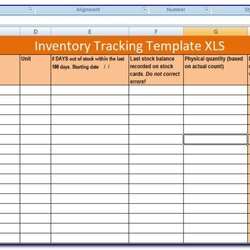 Tremendous Inventory Tracking Template Free Resume Examples Excel